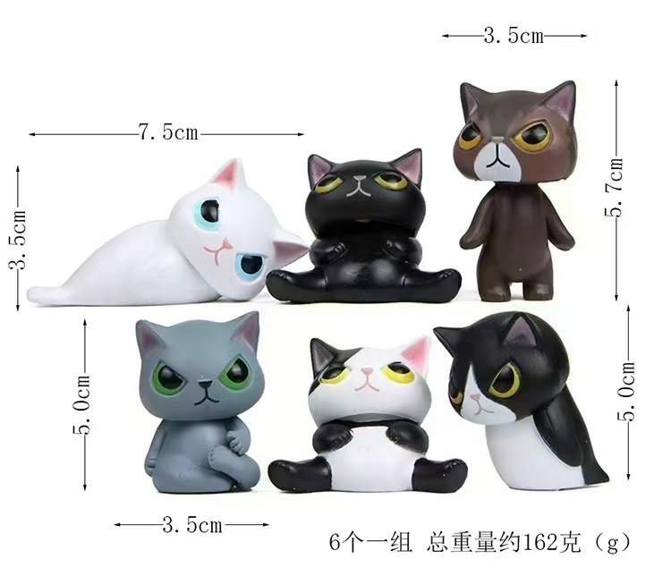 Una variedad de opcional gato coche adornos trenzado gato huevo gato adornos gato creativo regalo muñeca regalo