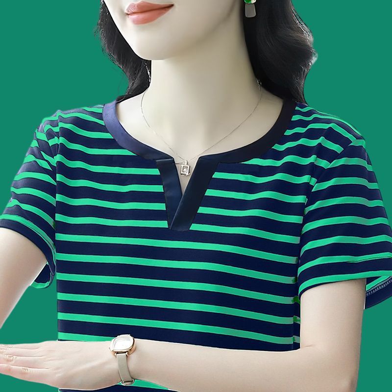小さな襟のデザイン、ファッショナブルでエレガントな女性用純綿半袖シャツ、2025年夏の新しいスタイル、ゆったり、多用途、外国風、小と路|undefined