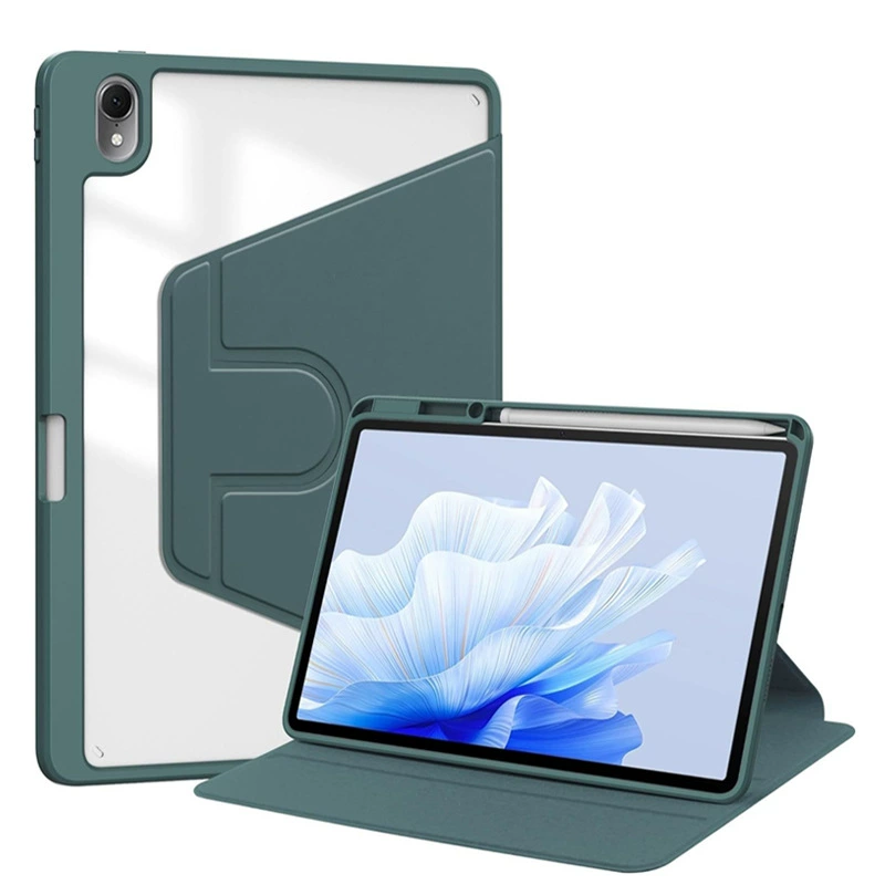 Подходящий Huawei 2024 новый Matepad11.5s плоский -таблеточный защитный комплект акриловая вращающаяся ремень щеточный паз защитный чехол