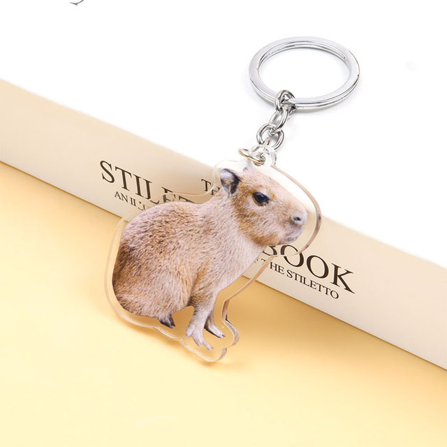 Cute Animal Arylic Unisex Bag Pendant Keychain display picture 1