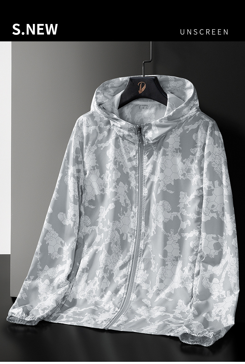 Men's Clothing Summer men's sun protection clothing jacket ultra thin ice silk sun protection clothing jacket men's anti ultraviolet skin clothing_voghion.com