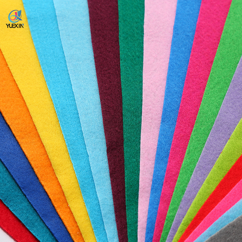【彩色涤纶针棉】 现货纺织服饰家纺填充无纺布针棉毛毡布