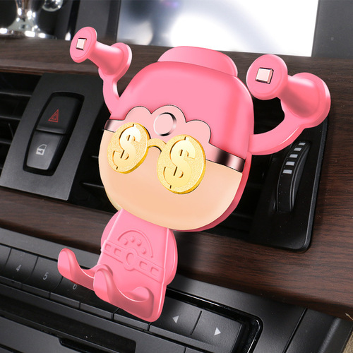 The God of Wealth drives to the car mobile phone holder air outlet car car support rack car mobile phone holder navigation rack