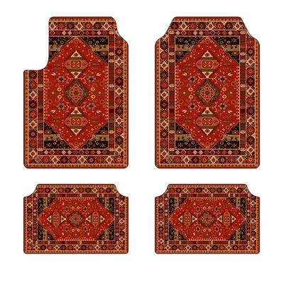 Avtomobil döşəmə paspasları — wholesale - cross-border-floor-mats-5-3045cm-two-piece-set-for-rear-seat