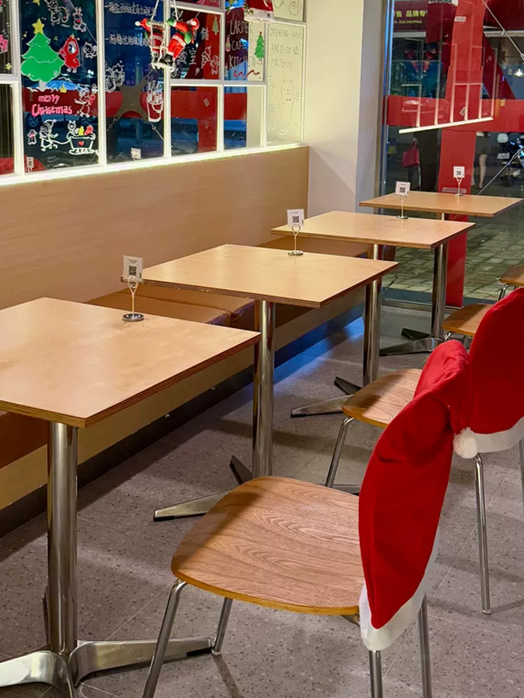 海洋板咖啡厅桌椅组合奶茶店甜品店西餐厅桌子餐饮商用烘培店椅子