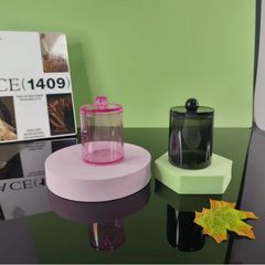 绵棒収纳ボックス2色组み合わせ化粧コットン绵棒ボックスダスト収纳モダンシンプル风