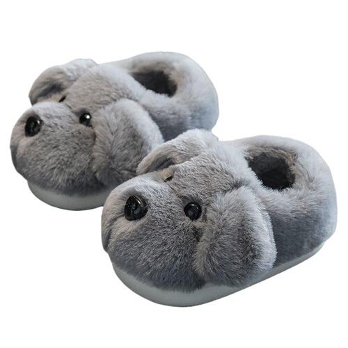 Children's cotton slippers, boys, 1-3 years old, 2 infants, baby slippers, winter thick sole, non-slip cotton shoes, children and dogs