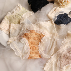 Beautiful house underwear women's lace seamless sexy large size Japanese girl briefs girls pure lust breathable