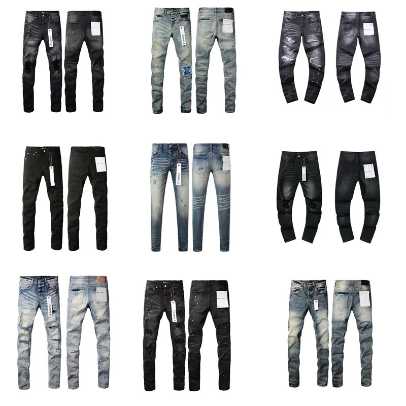 Foreign trade cross-border trendy brand purplebr high street ripped vintage stretch jeans slim-fit long pants exclusive high-end version Foreign trade cross-border trendy brand purplebr high street ripped vintage stretch jeans slim-fit long pants exclusive high-end version