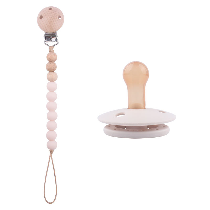 Nuevo bebé Haya clip anti-gota cadena calmante bebé silicona pezón mordedura pegamento molar pezón cadena traje