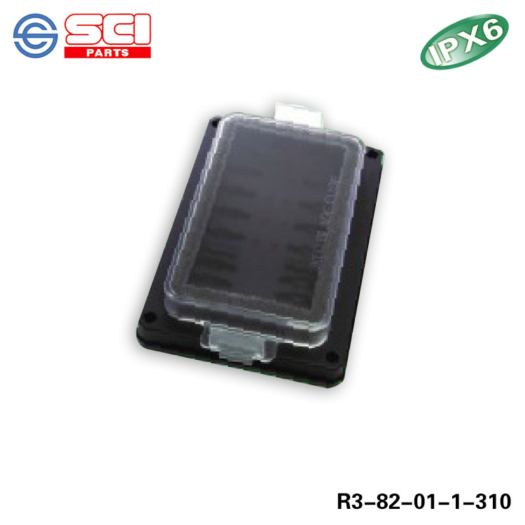 优势供应进口防水10路 保险丝座R3-82汽车保险盒符合ROHS带指示灯