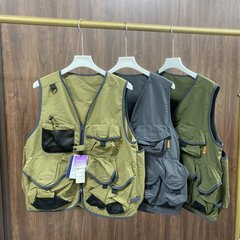 轻量化多口袋设计山系百搭工装马甲男女款百搭   9273