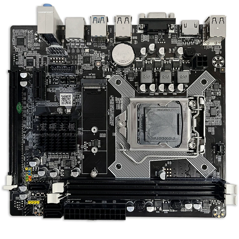 Материнская плата H81 LGA1150 DDR3, HDMI & VGA, M.2, поддержка i3/i5/i7 (17×19 см)