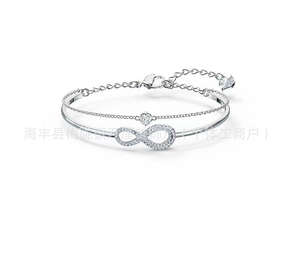 8字手镯【白金色】