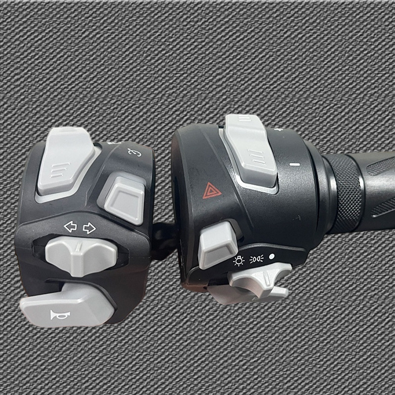 Motorcycle Modified Voice-Controlled Led Headlight and Horn Assembly, Suitable for Electric Motorcycle Handlebar Switch Combination