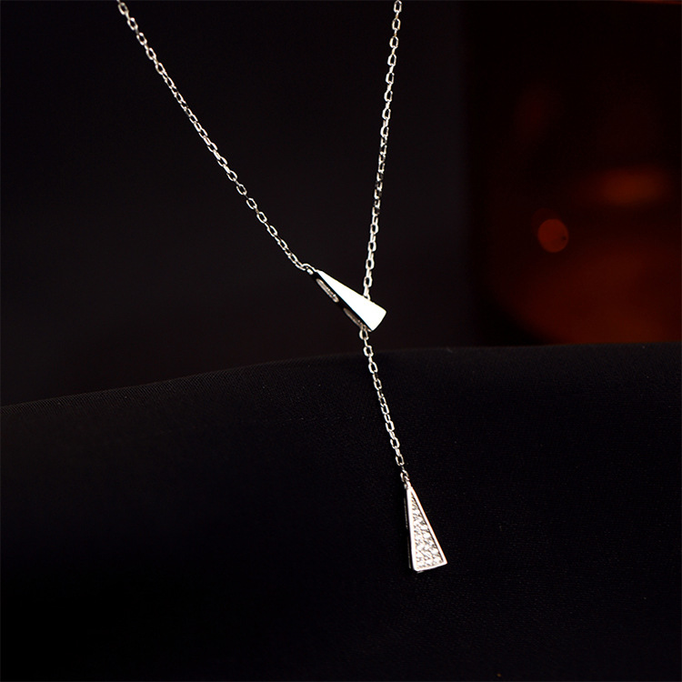 Solid Color Pattern Women's Gender Simple Style Solid Color Titanium Steel Patchwork Pendant Necklace