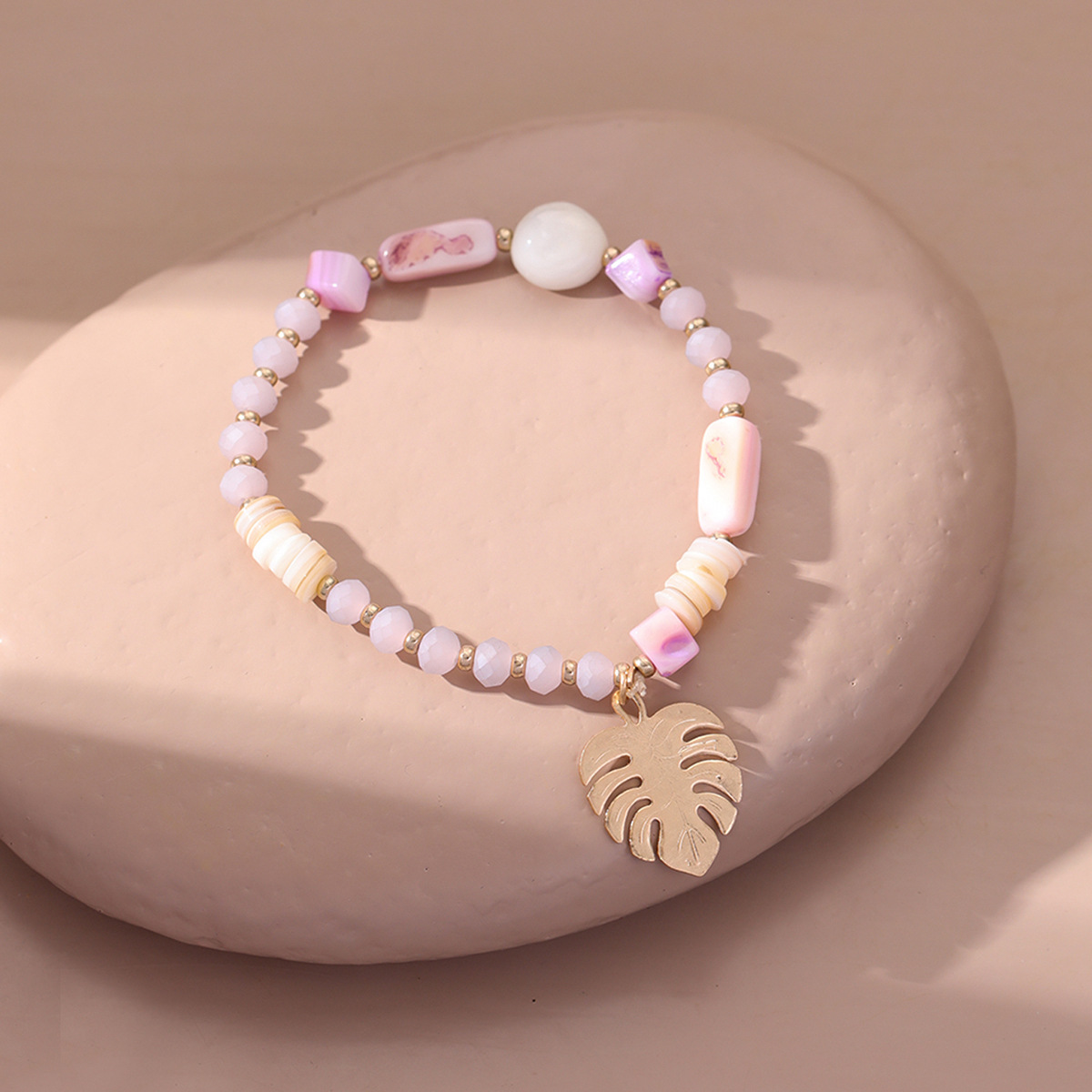 Simple Style Shell Artificial Crystal Knitting Womenu0027S Bracelets 1 Piece