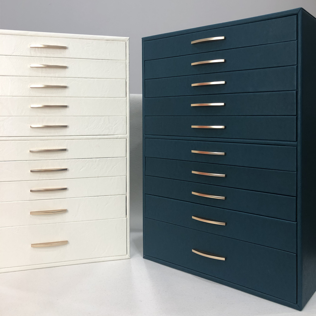 Caja Organizadora de Joyas con Cajones de Cuero PU Multicapa para Regalo