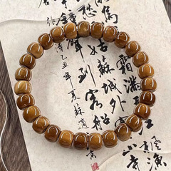 精品高抛库克手串单圈大师级念珠佛珠文玩原创中式桶珠佛珠男款