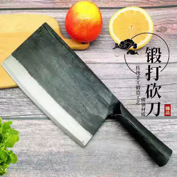 Профессиональный разделочный нож Мясника Ручной кованый утолщенный разделочный косторезный топор Нож для разделки Бытовой разделочный косторезный нож Цельный Молдинг