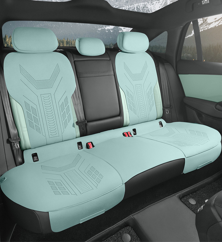 Hongqi EH7 special car seat cover suede four seasons suitable for semi-enclosed cushion breathable saddle cushion seat cover