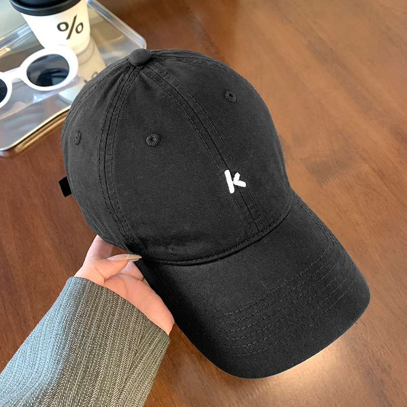 Coreano simple sombrero de béisbol blando sombrero de verano sombrero de sombrero japonés amplio sombrero