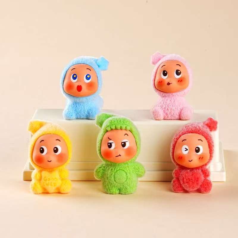 植绒小星星公仔萌粒diy饰品小挂件钥匙扣公仔摆件汽车桌面装饰品