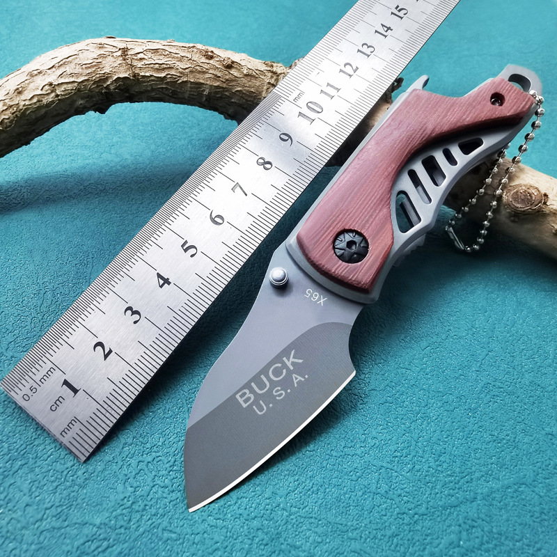 多功能户外迷你折叠刀手把肉刀具车载便携防身小刀拆快递小工具