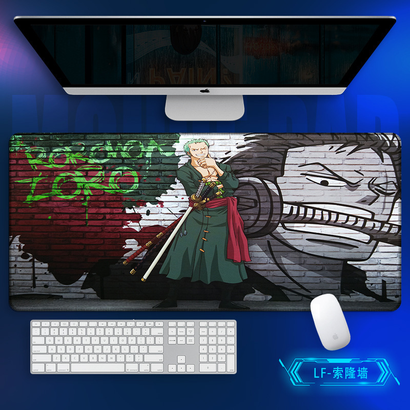 マウスパッドの巨大なワンピースのキーボードパッドを大きくして、ロックを厚くします。|undefined