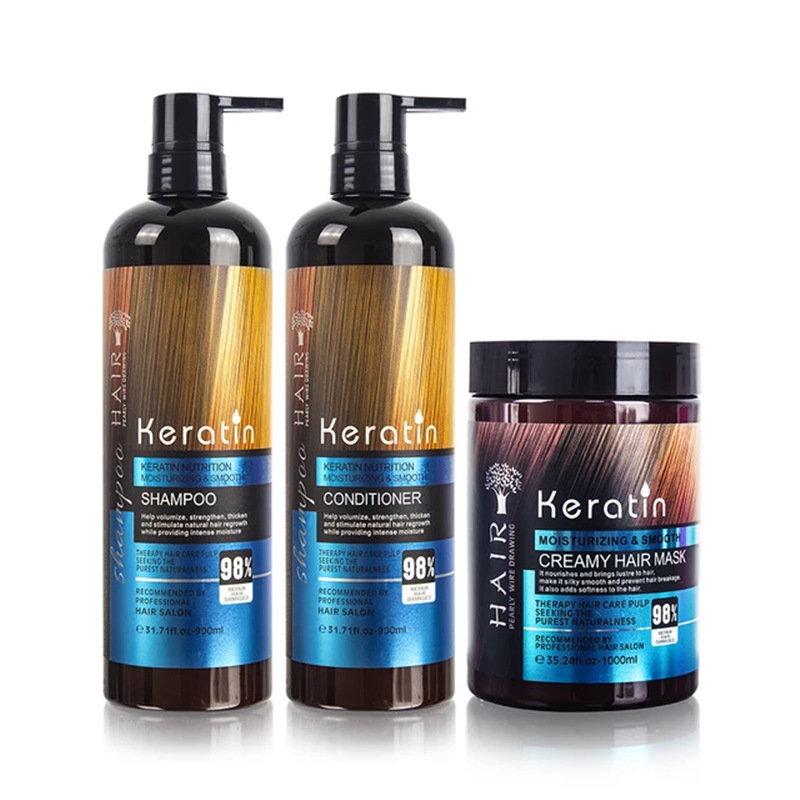 外单出口 Keratin角蛋白洗护 洗发水柔顺营养焗油修复干枯受损