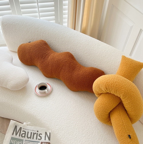 Nordic ins style special-shaped pillow sofa pillow pregnant women's waist pillow long pillow bedside soft pillow sofa cushion