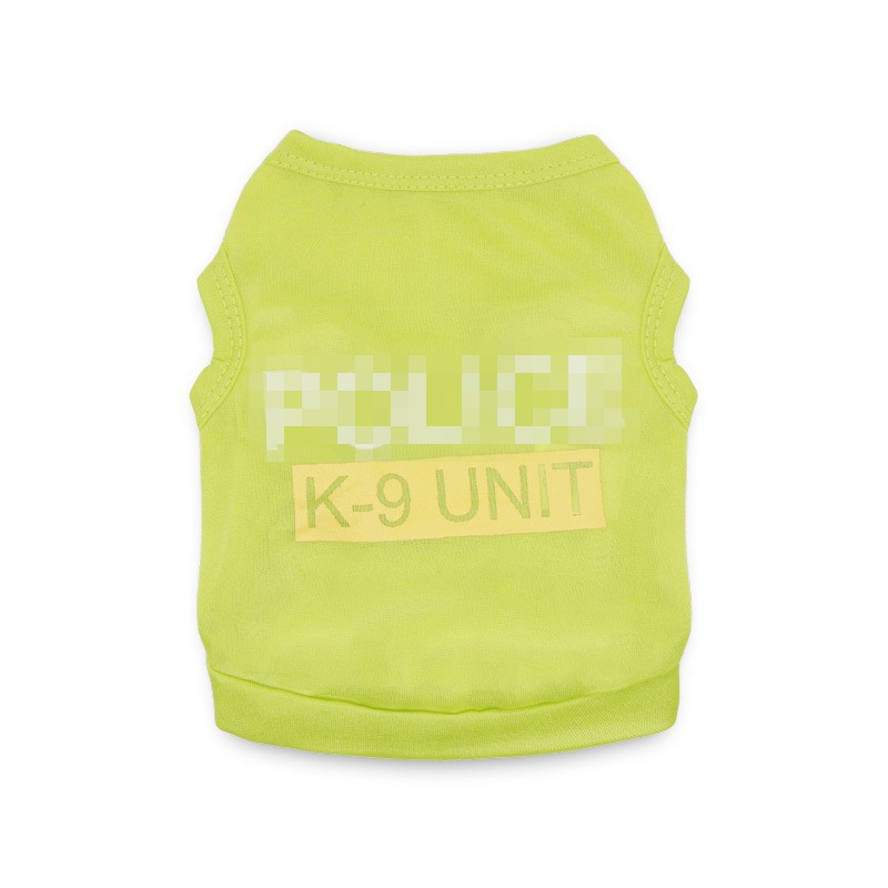 Fábrica ropa para mascotas al por mayor ropa para perros y gatos chaleco para mascotas de poliéster ropa para perros pequeños de peluche primavera y verano