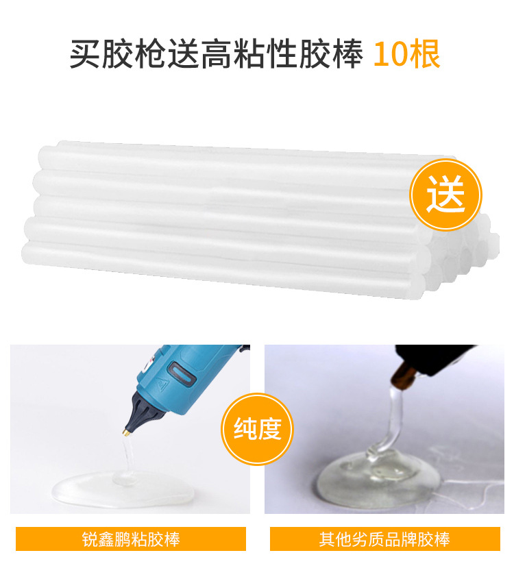 Hot Melt Glue Gun Lithium Battery Makita Hot Melt Glue Gun Wireless Charging Hot Glue Gun 20V with 11m Glue Stick Makita Interface