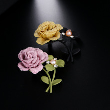 跨境热款珍珠胸针胸针高级感轻奢衣饰 服饰配件 别针饰品珐琅压襟