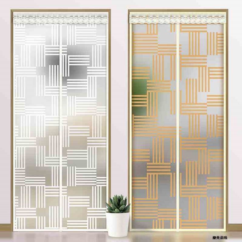 . Air-conditioning Leak-proof Wind Curtain Door Curtain Transparent Wind-proof Air-conditioning Heat Insulation Household Magnetic Self-priming Punch-free Plastic