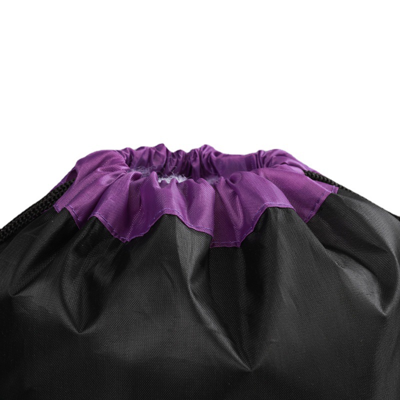 Gran capacidad de malla cremallera poliéster cordón impermeable deportes nylon cordón mochila publicidad impresión de la insignia image 5
