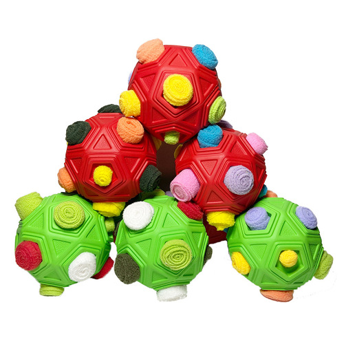 Dog Toys Ball Durable Chewable Grinding Interactive Pet Supplies Cat Dog Ball Hollow Food Hiding Rubber Ball Toys Ball Wholesale