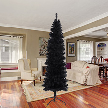 2021新款黑色 白色PVC瘦身聖誕樹聖誕節萬聖節裝飾聖誕樹