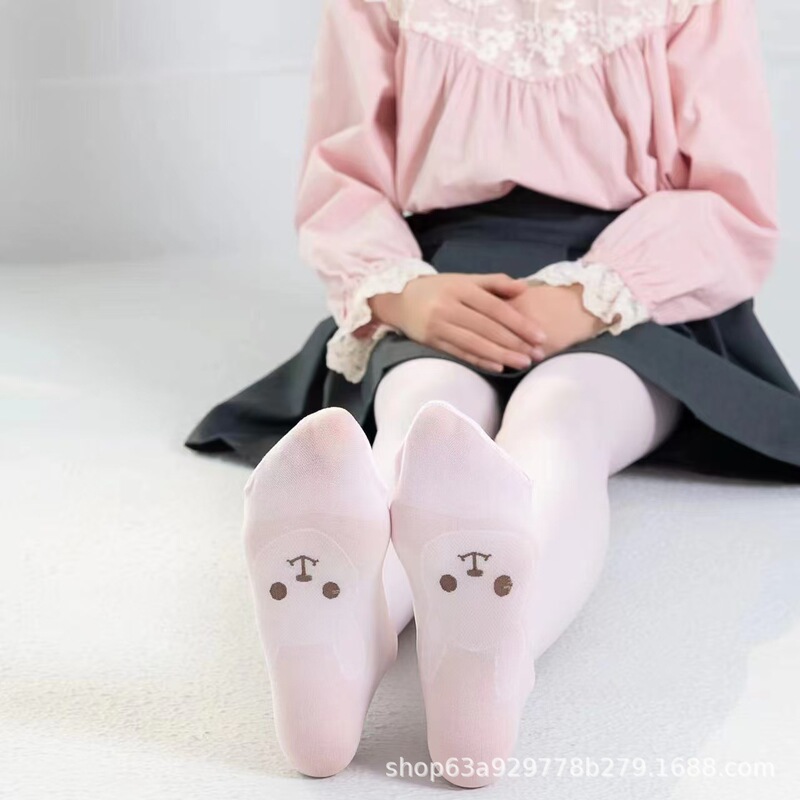 Qiyuan's New Spring and Summer Children's Dance Socks for Girls, Dance Practice Tights, Ballet One-Piece Exam Gymnastics Socks