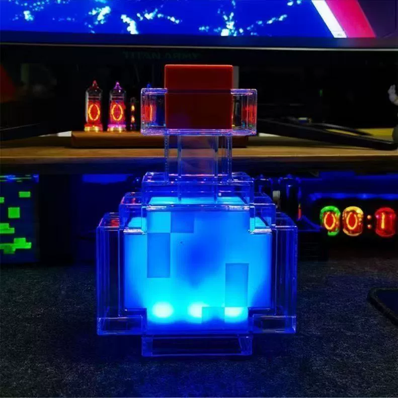 Small seven-coloured atmospheric night light, toy