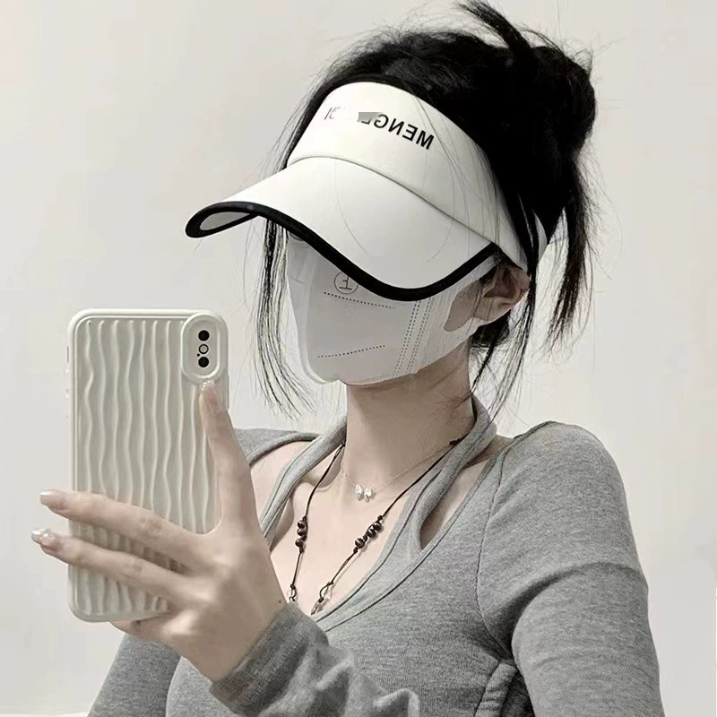 女性用日よけ帽子、顔を覆う紫外線防止日よけ帽子、電動自転車に乗るための大きなつばの日よけ帽子、夏用中空帽子|undefined