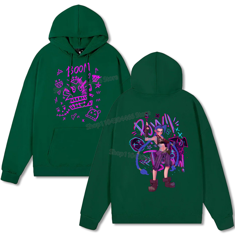 Arcane Hoodie Y2k Clothes Jinx Arcane Pullover for Men/women