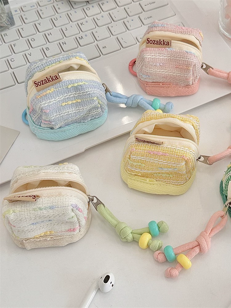 Apple, cute handheld compatible wireless headphones, protective case, storage system, Chanel style, bluetooth