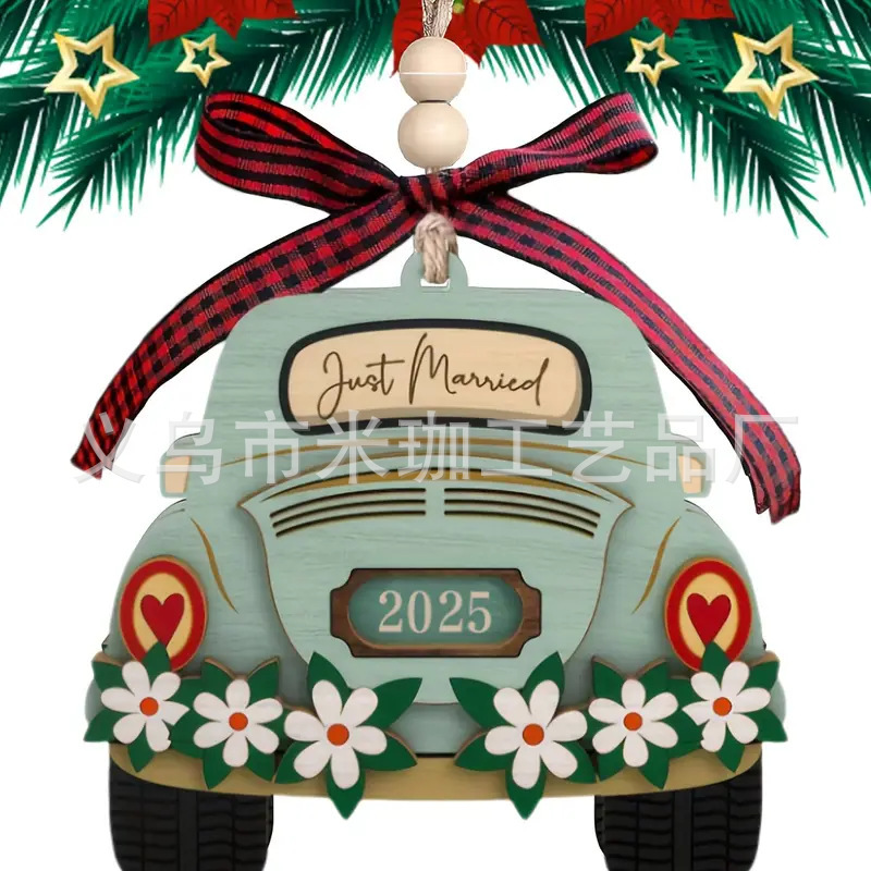 2025年越境新築祝いギフト クリスマス 母の日 バレンタインデー 装飾品 玄関用丸型木製吊り飾り|undefined