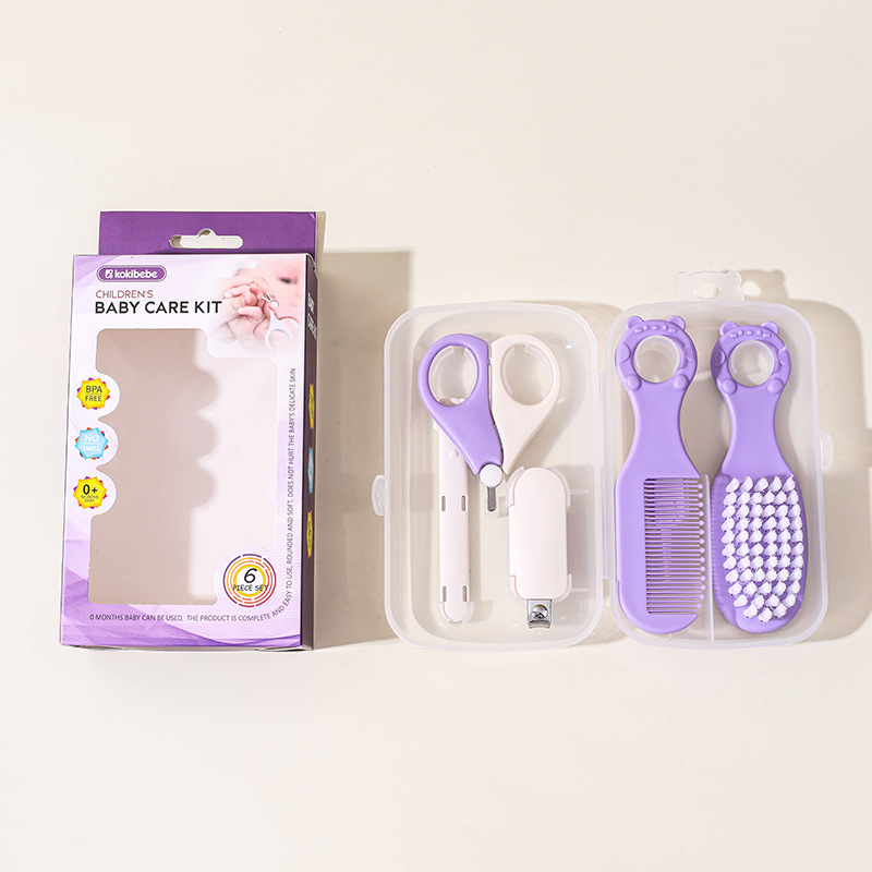 Set de Cuidado de Uñas para Bebés Set de 6 Piezas Plástico y Acero Inoxidable Portátil para Bebés y Niños image 8
