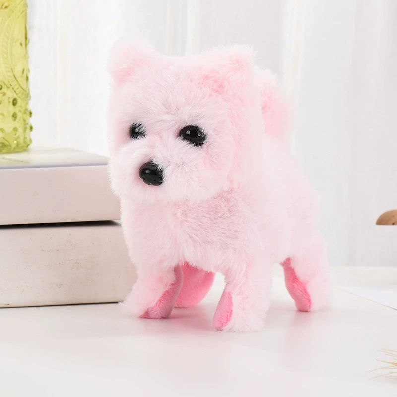 Plush electronic realistic pet toy, soft plush, many animal styles and colors