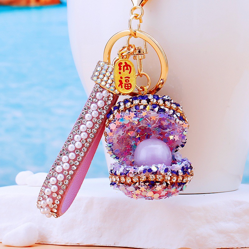 A829 stars sea shell starry sky purple