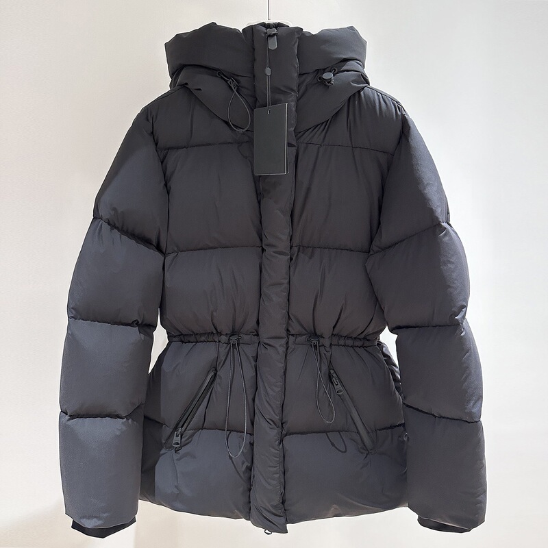 [Extra Thick and Extremely Warm] City Night Song Mk Same Style Ishani-Sw90 White Duck down Thickened Waist-Cinching down Jacket