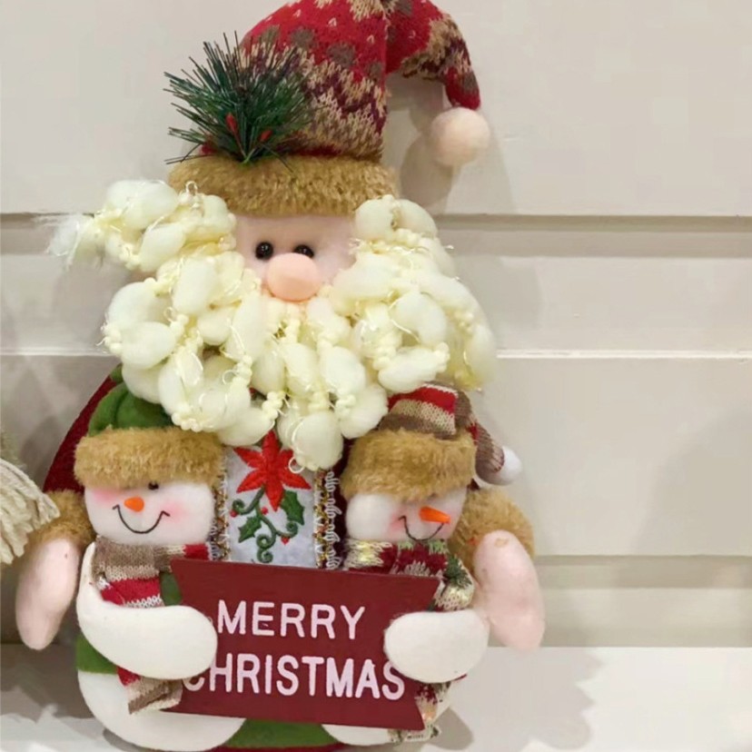 Decoración de Navidad para el hogar muñecas regalos de Navidad muñecas de nieve para Santa Claus
