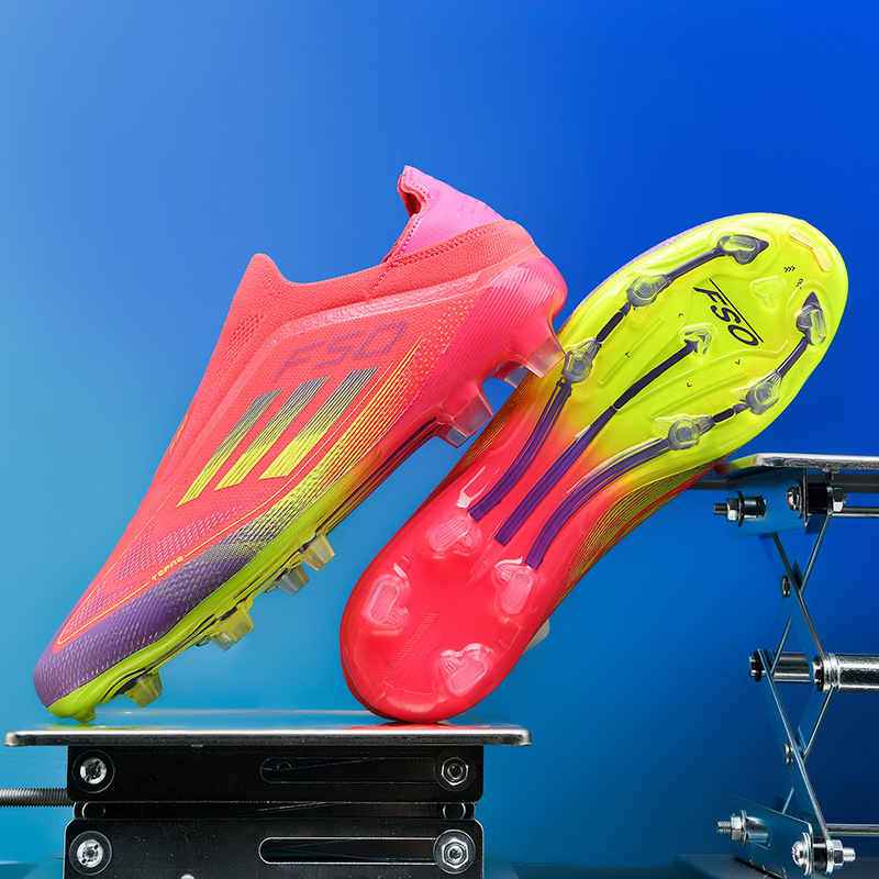 Zapatos de Fútbol de Corte Bajo F50 en Cuero Sintético y Caucho, para Césped Artificial